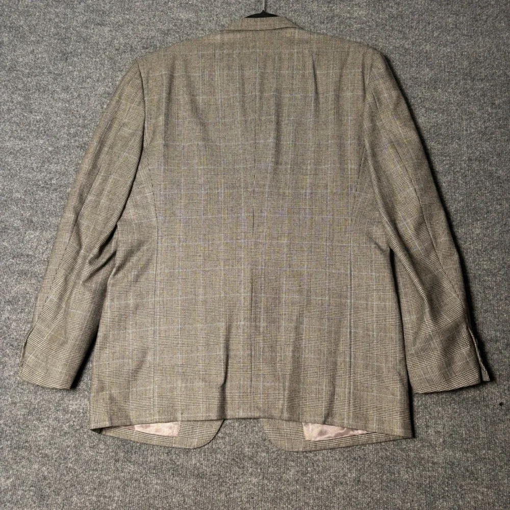 Billfox Rare Fibres London Men's Glen Plaid Suit 38R 36x30‎ Prince of Wales